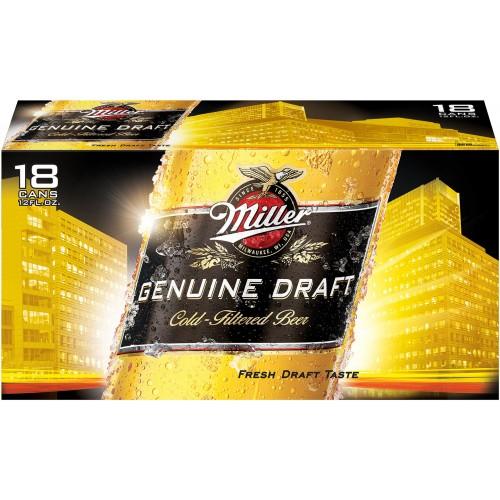 Miller Genuine Draft 18PKC 12 OZ