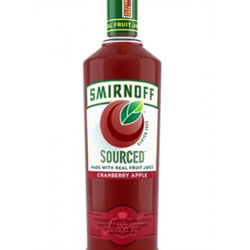 Smirnoff Sourced Cranberry Apple Vodka 750ml