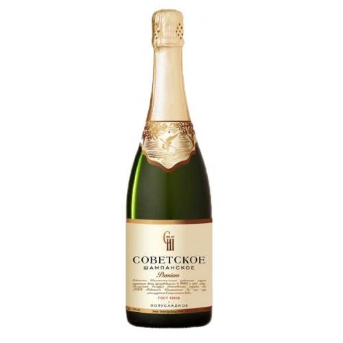 Sovetskoe Shampanskoye Semi-Sweet 750ml